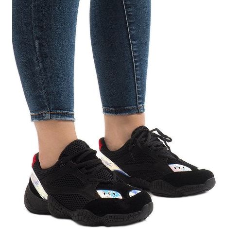 Fekete MS522 edzőcipő 1