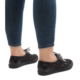 HC235 fekete csipke cipők 1 HC235 fekete csipke cipők 1