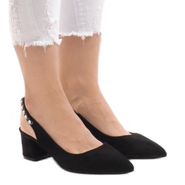 Fekete szivattyúk stiletto FM98502-2 1