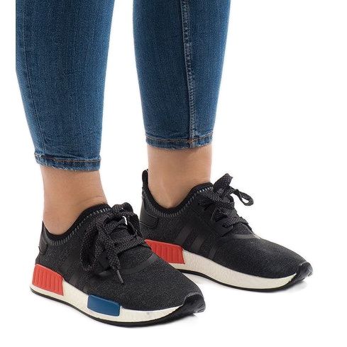 Fekete MD01B-5 sportcipő 1