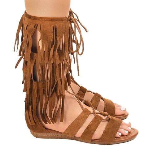 Barna lapos gladiátor szandál D-41 1 Barna lapos gladiátor szandál D-41 1