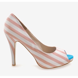 Rózsaszín nyitott sarok K011 fehér 2