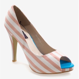 Rózsaszín nyitott sarok K011 fehér 1