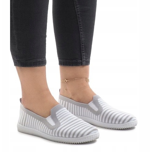 Szürke csíkos cipők XJ-2909 1