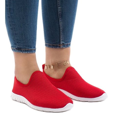 Piros sportcipő 909-17 1