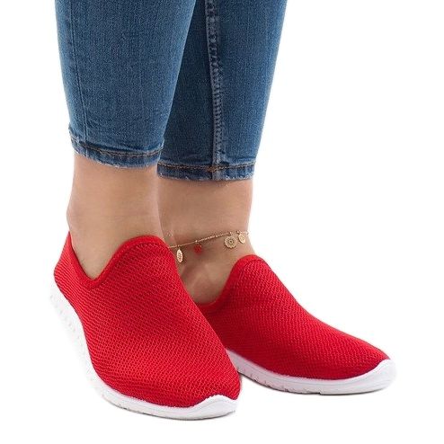 Piros sportcipő 909-17 2