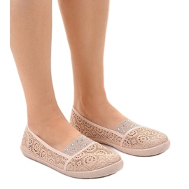 1148-Y rózsaszín csipke cipők 1