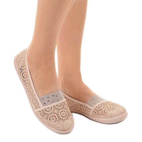 1148-Y rózsaszín csipke cipők 2