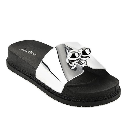 Ezüst papucs golyóval 1819 szürke 1 Ezüst papucs golyóval 1819 szürke 1