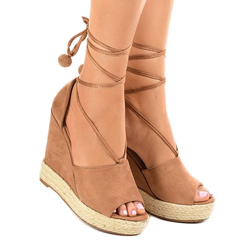 Bézs espadrilles ék szandál FK-228 1 Bézs espadrilles ék szandál FK-228 1