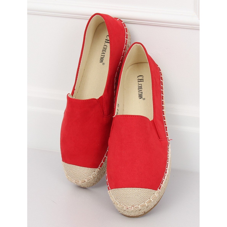 Red Espadrilles női 180-5 Red II-GAT piros 1