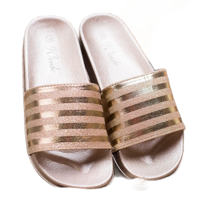 Weide Papucs csillogással sárga 1