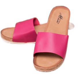 SHELOVET Papucs egy parafa ék rózsaszín 1 SHELOVET Papucs egy parafa ék rózsaszín 1