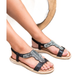 Emaks Espadrilles Slip On Sandals fekete 2