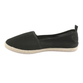 Fekete hálós espadrillák JX1029 Fekete 2