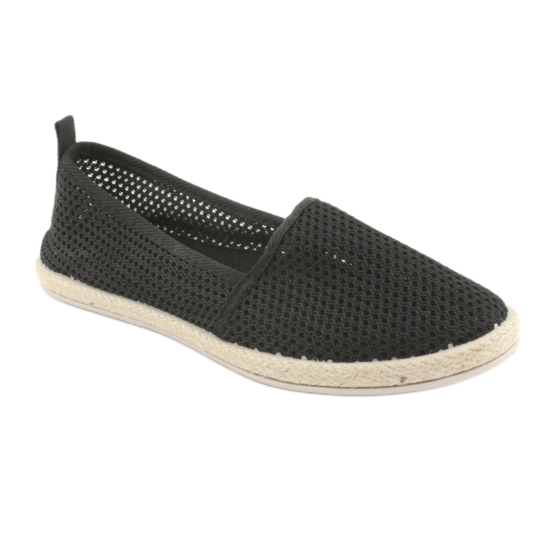 Fekete hálós espadrillák JX1029 Fekete 1
