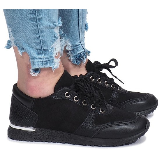 Fekete sport Lyon cipők 1