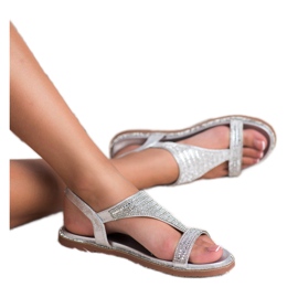Super Mode Stílusos ezüst szandál szürke 1 Super Mode Stílusos ezüst szandál szürke 1