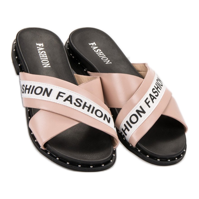 SHELOVET Rózsaszín divatpapucs 1 SHELOVET Rózsaszín divatpapucs 1