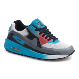 Neony futócipő B306-9 Fehér fekete kék sokszínű 2