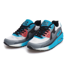 Neony futócipő B306-9 Fehér fekete kék sokszínű 1