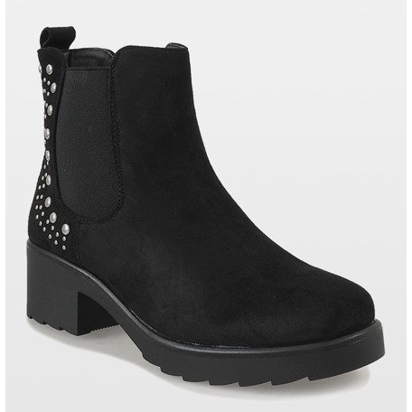 Kayla Shoes Fekete szigetelésű magas sarkú csizma 88048 1