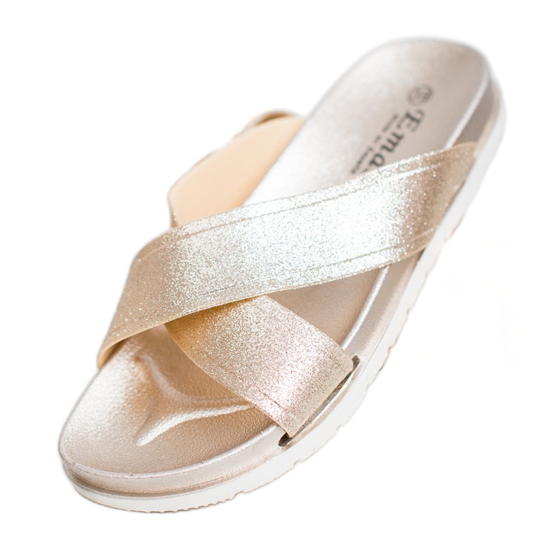 Emaks Arany papucs csillogással aranysárga 2 Emaks Arany papucs csillogással aranysárga 2