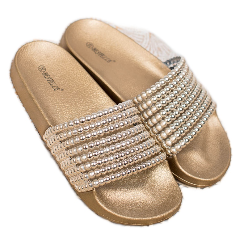 Bestelle Gumi papucs gyöngyökkel sárga 2