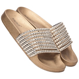 Bestelle Gumi papucs gyöngyökkel sárga 1