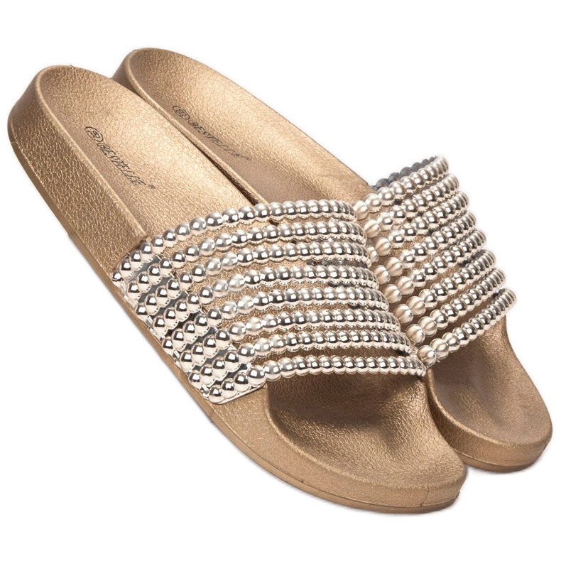 Bestelle Gumi papucs gyöngyökkel sárga 1