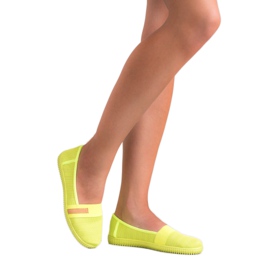 SHELOVET Neon Slipons sárga 1
