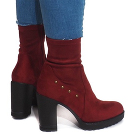 Velúr csizma BG-59 Red piros 1