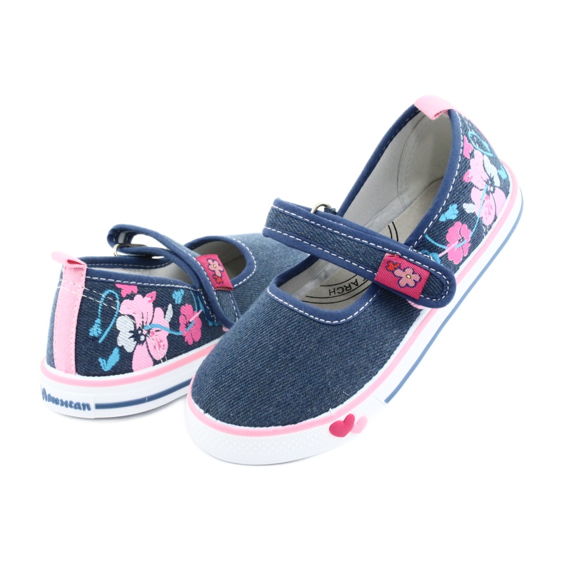 American Club Tépőzáras cipők TEN15 kék 3