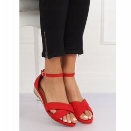 Szandál espadrilles piros 9R121 Red 2