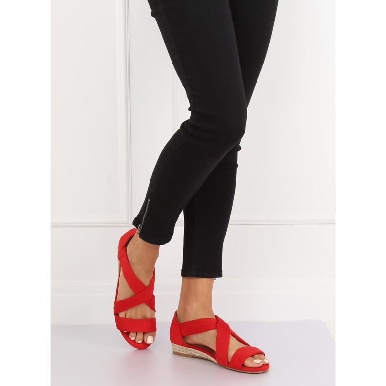 Szandál espadrilles red 9R72 Red piros 2