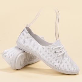 SHELOVET Eco bőr cipők fehér 1