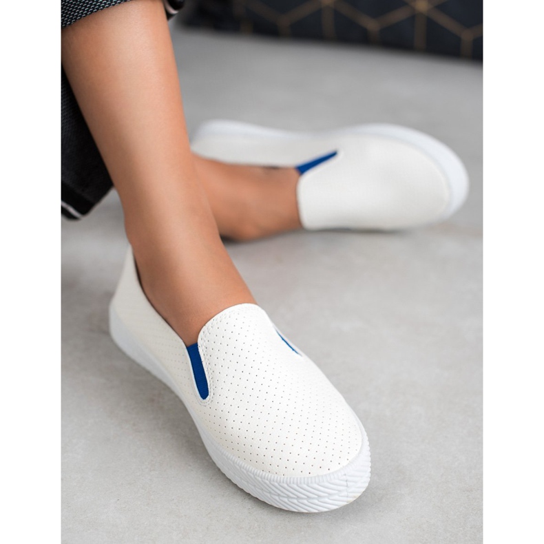 Kylie Fehér Slip On cipők 2
