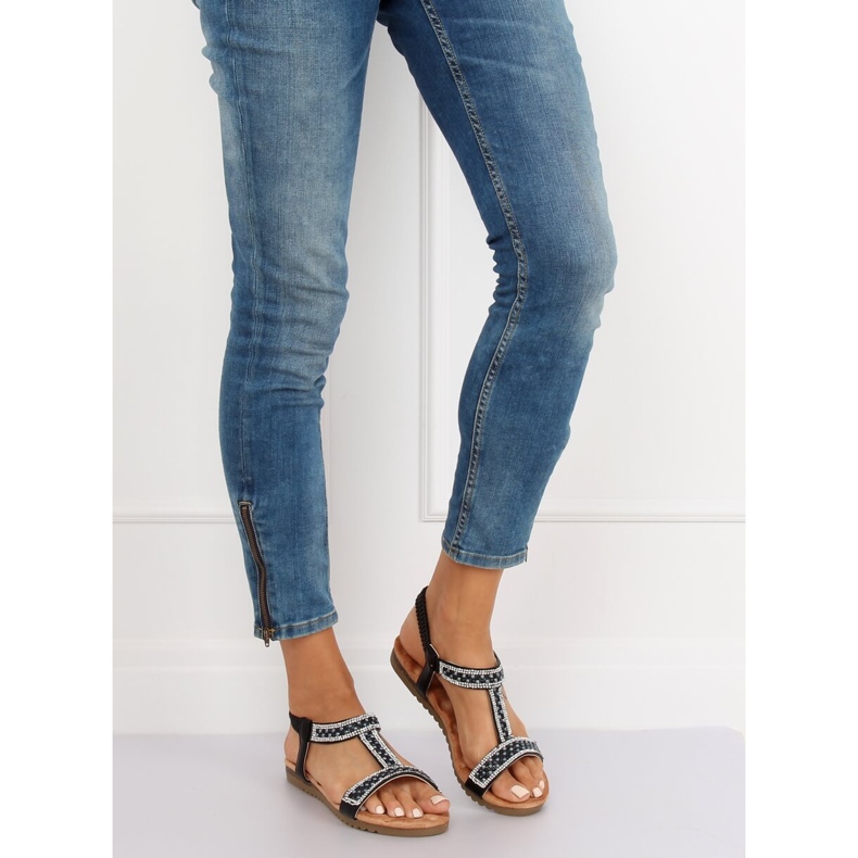 Fekete női szandál HT-67 Fekete 1