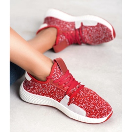 SHELOVET Csúsztatható sportcipő piros 1