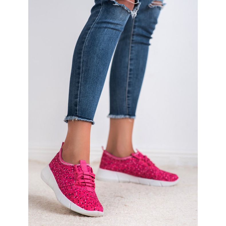 Bona Sportcipő pöttyös ibolya 2