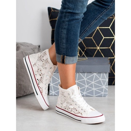 Renda Csipke cipők fehér 1 Renda Csipke cipők fehér 1