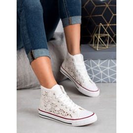 Renda Csipke cipők fehér 2