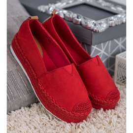 Forever Folie Piros espadrilles a platformon 1