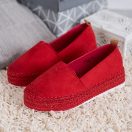 Forever Folie Piros espadrilles a platformon 2