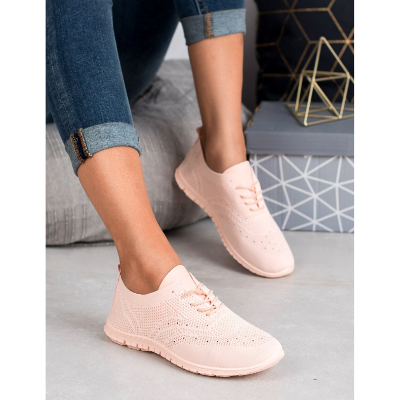 SHELOVET Textil sportcipő rózsaszín 1