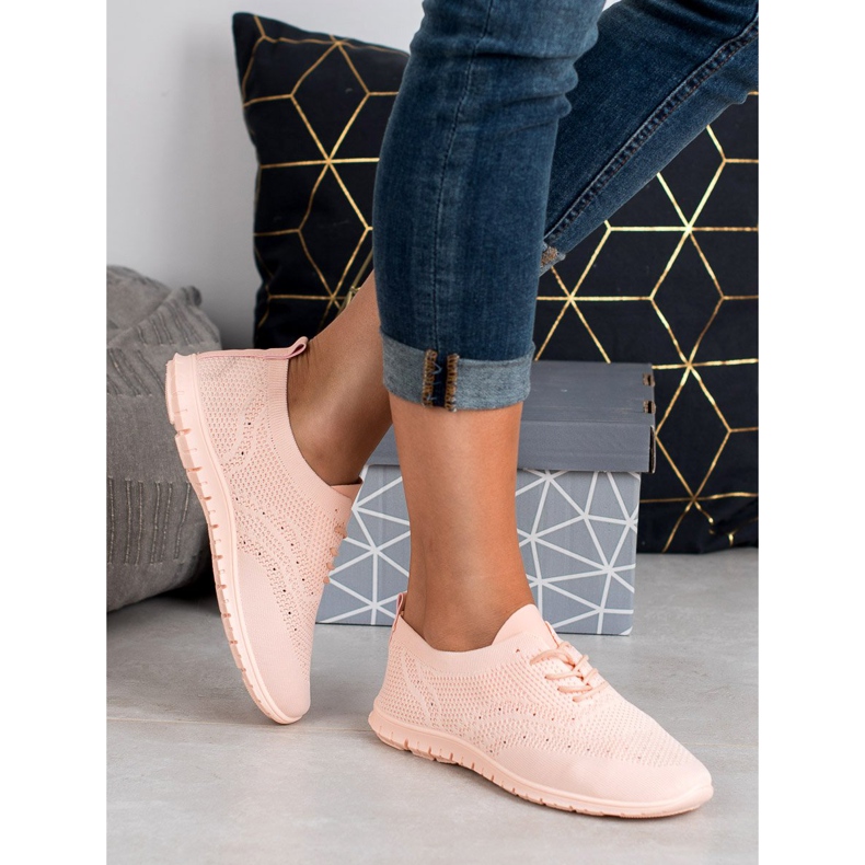 SHELOVET Textil sportcipő rózsaszín 2