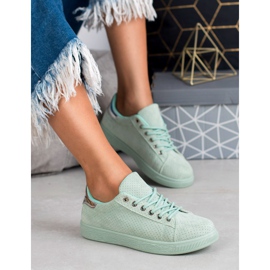 SHELOVET Női menta cipő zöld 2