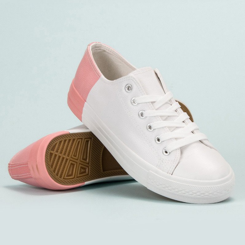 SHELOVET Cipők Eco bőrrel fehér 2