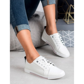 Filippo Bőr bróker fehér 2