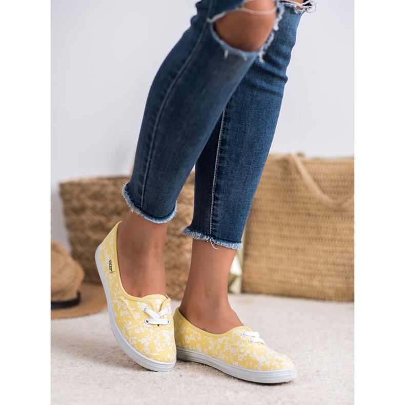 VICES mintás cipők fehér sárga 2 VICES mintás cipők fehér sárga 2